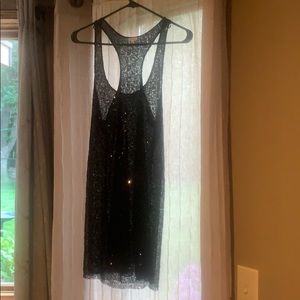 Sheer sequins tank